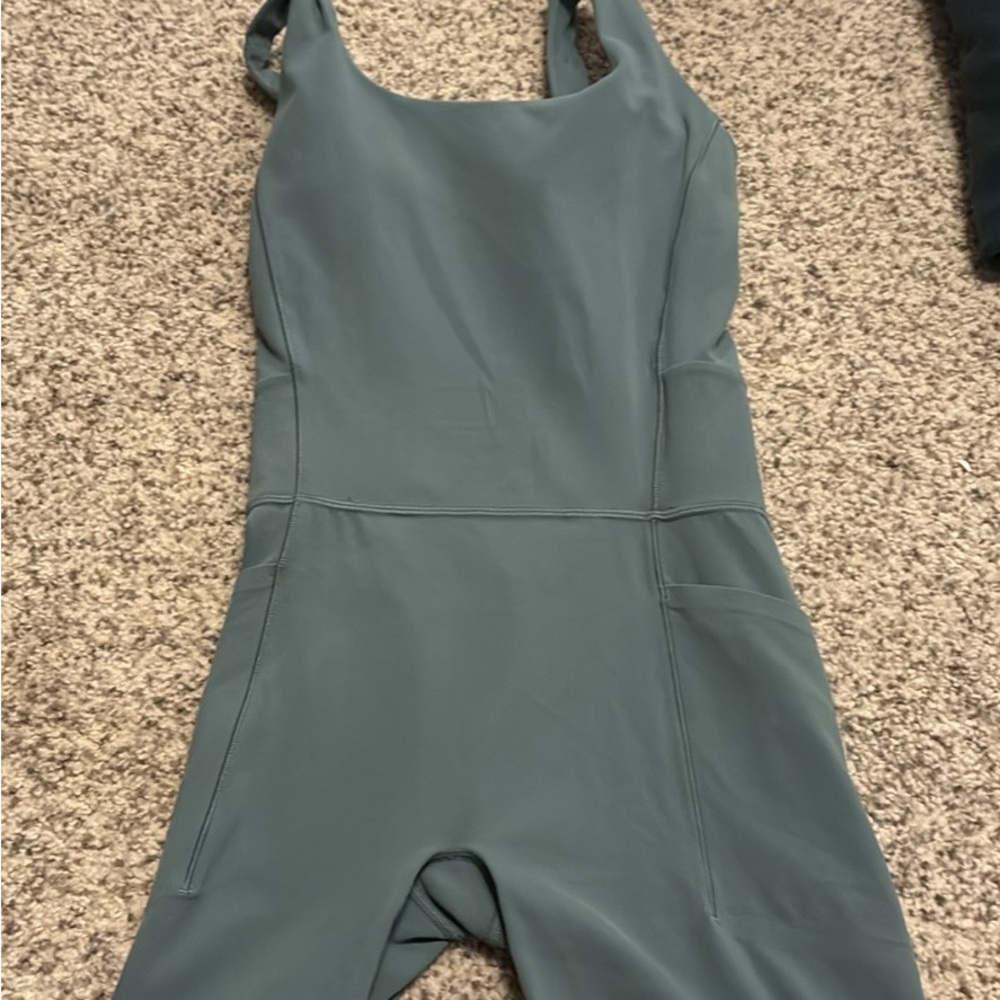 Athleta Salutation Bodysuit Teal XS
